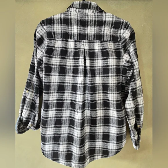 Jachs | Black and White Plaid Shirt Jacket, Size S - Picture 3 of 7